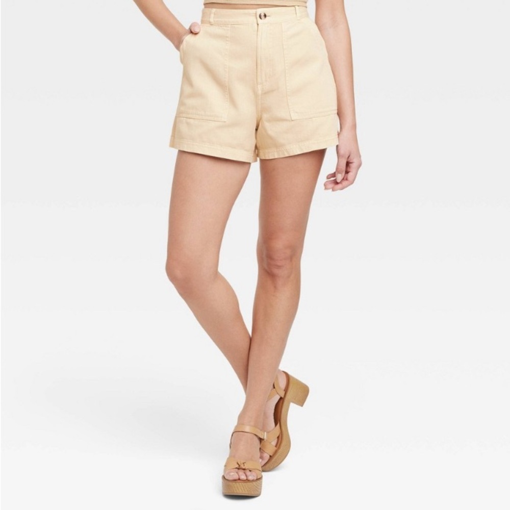 High-Rise Utility Shorts - Universal Thread™ Tan Sz 10